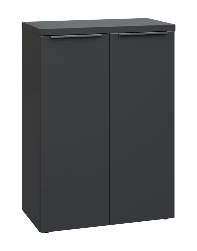 SIN 3 - 8D kancelářská skříň, 2-dveřová, 1120x800x400, antracit